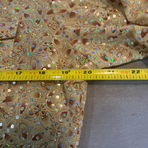 Roper Western Rodeo Gold Sequin Button Down Blouse SZ M - Picture 5 of 5